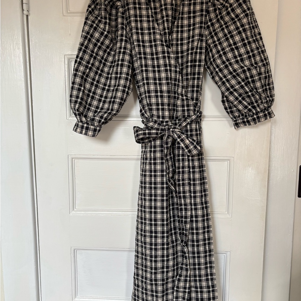 NWOT Plaid Black and White Dress
